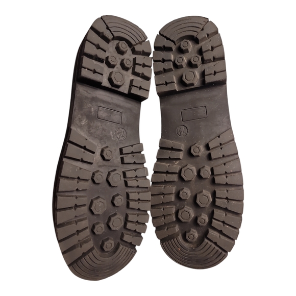 Seychelles Katie oxford white womens 7.5 lace-up black platform lugs sole - Picture 8 of 9